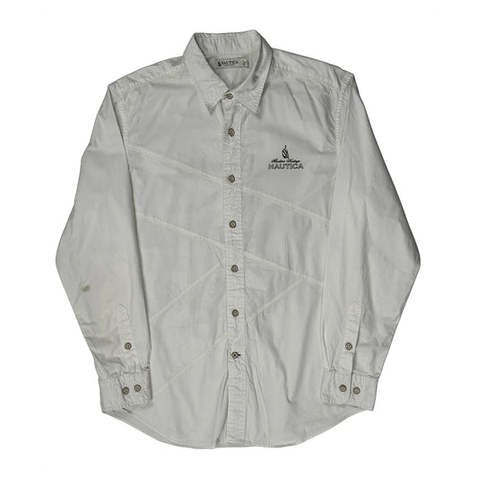 Nautica Graphic Shirt - Medium White Cotton