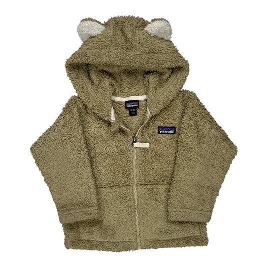Age 12-18 Months Bear Hood Patagonia Fleece Jacket - 3XS Beige Polyester