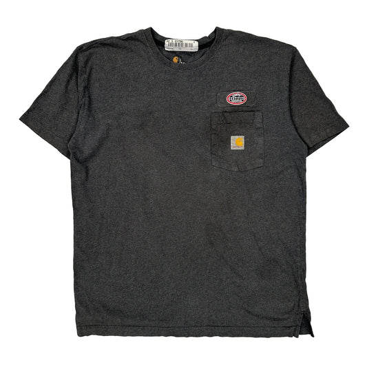 Carhartt T-Shirt - Large Gray Cotton