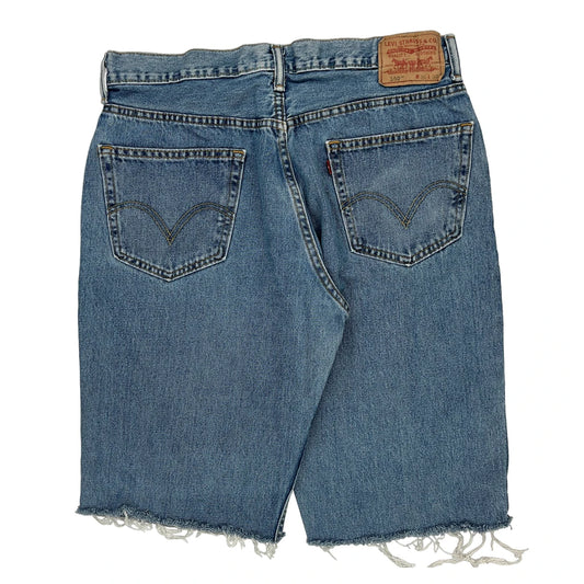 550 Levis Denim Shorts - 34W 12L Blue Cotton