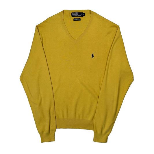 Polo By Ralph Lauren Jumper - Large Yellow Cotton