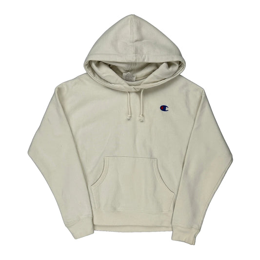 Reverse Weave Champion Hoodie - Medium Cream Cotton Blend
