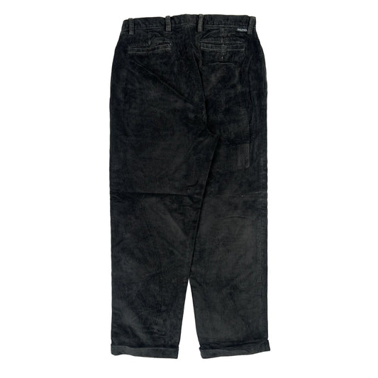 Vintage Nautica Cord Trousers - 31″ Waist Black Corduroy