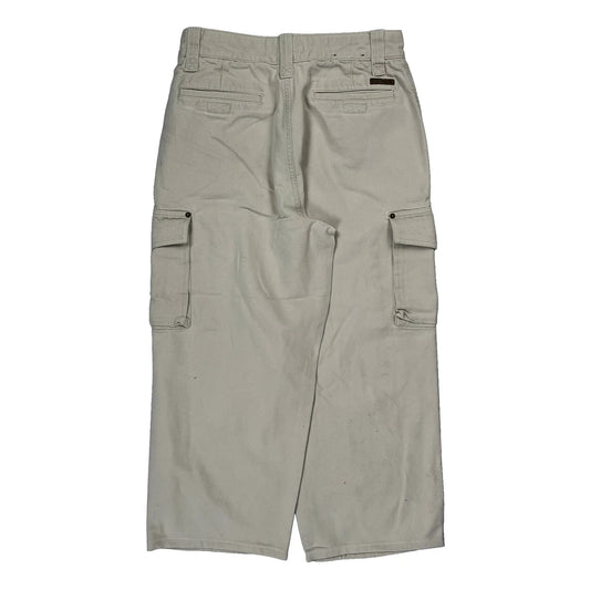 Timberland Cargo Shorts - 31W 25L Beige Cotton