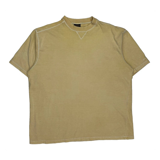 Woolrich T-Shirt - Large Beige Cotton