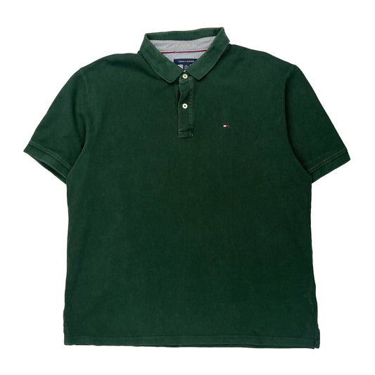 Tommy Hilfiger Polo Shirt - XL Green Cotton