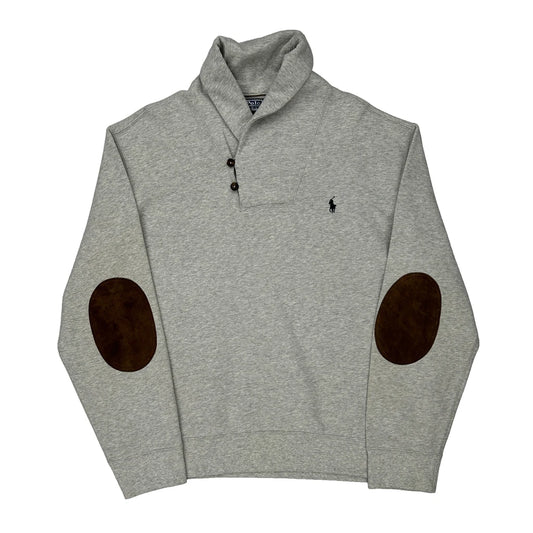 Polo By Ralph Lauren Sweatshirt - 2XL Grey Cotton Blend