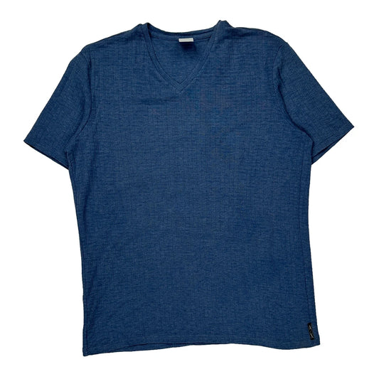 Armani Exchange T-Shirt - Large Blue Cotton Blend