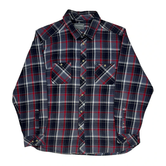 Unbranded Flannel Shirt - 2XL Blue Cotton