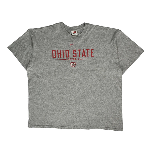 Ohio State Football Nike Graphic T-Shirt - 2XL Grey Cotton
