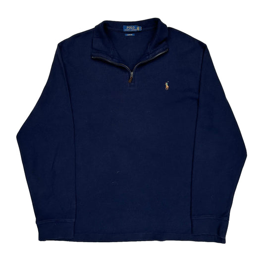 Polo By Ralph Lauren 1/4 Zip - XL Navy Cotton