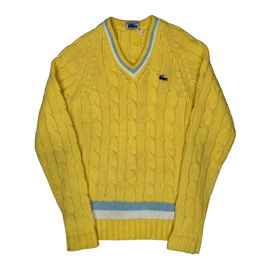 Lacoste Jumper - Small Yellow Cotton