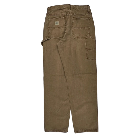 Wrangler Carpenter Pants - 31W 34L Brown Cotton