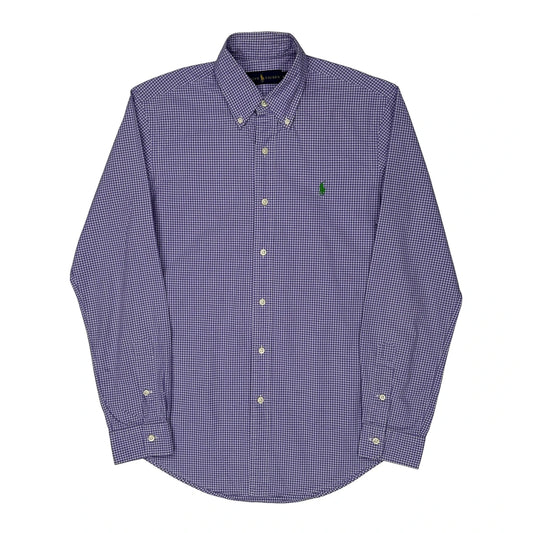 Ralph Lauren Checked Shirt - Small Purple Cotton