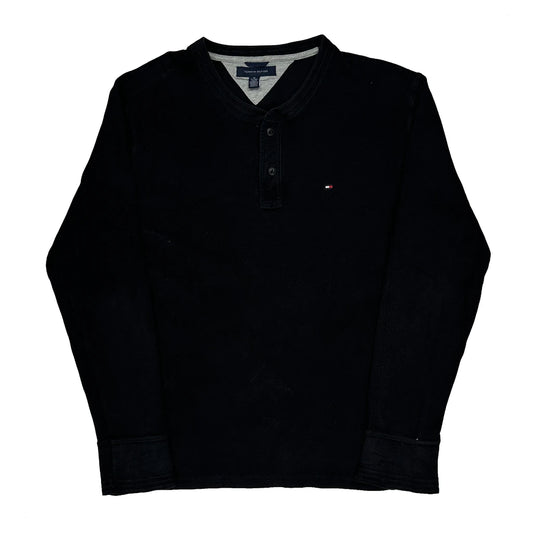 Tommy Hilfiger Long Sleeve T-Shirt - XL Black Cotton