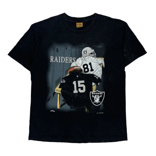 Made In USA Raiders Nutmeg Nfl T-Shirt - XL Black Cotton