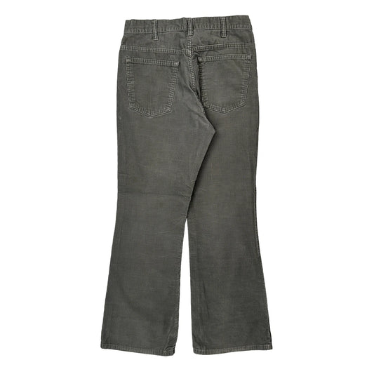 Unbranded Boot Cut Cord Trousers - 30″ Waist Grey Corduroy