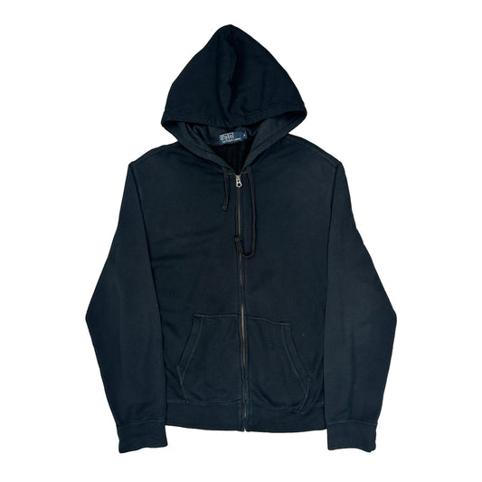 Vintage Polo By Ralph Lauren Hoodie - Medium Black Cotton