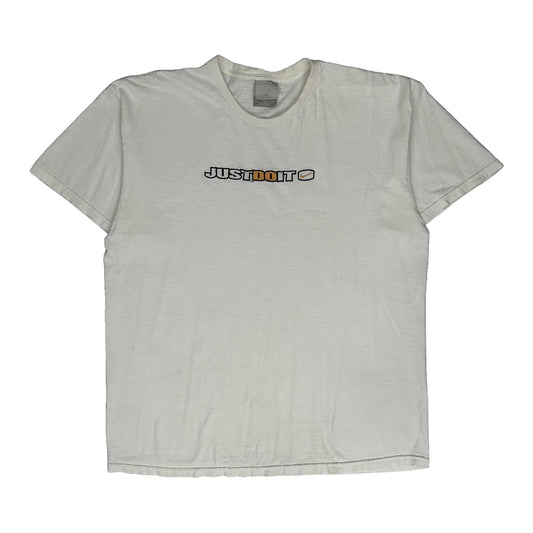 Nike Spellout T-Shirt - XL White Cotton