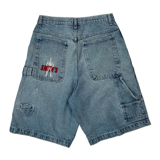 Smiths Denim Shorts - 28W 12L Light Wash Denim