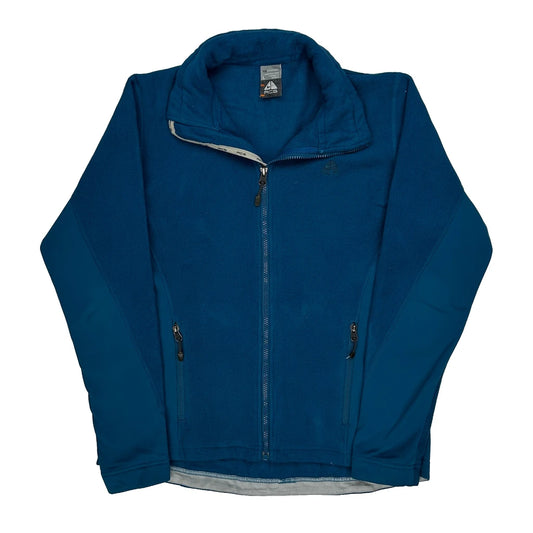 Nike Acg Fleece Jacket - Large Blue Polyester