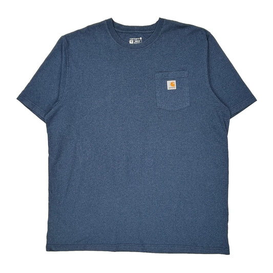 Loose Fit Carhartt Tall T-Shirt - 2XL Blue Cotton