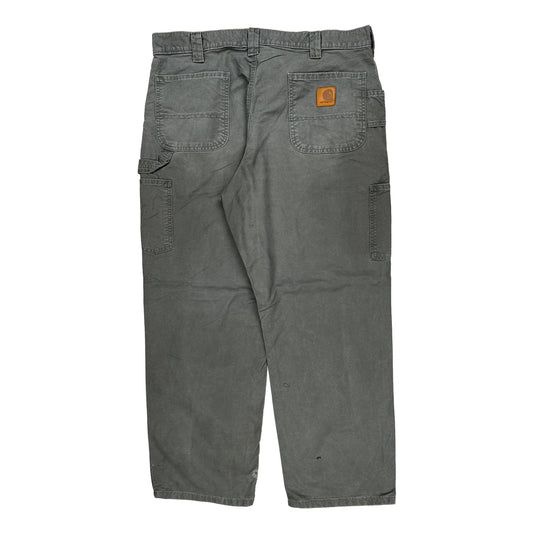 Carhartt Carpenter Trousers - 36W 30L Grey Cotton