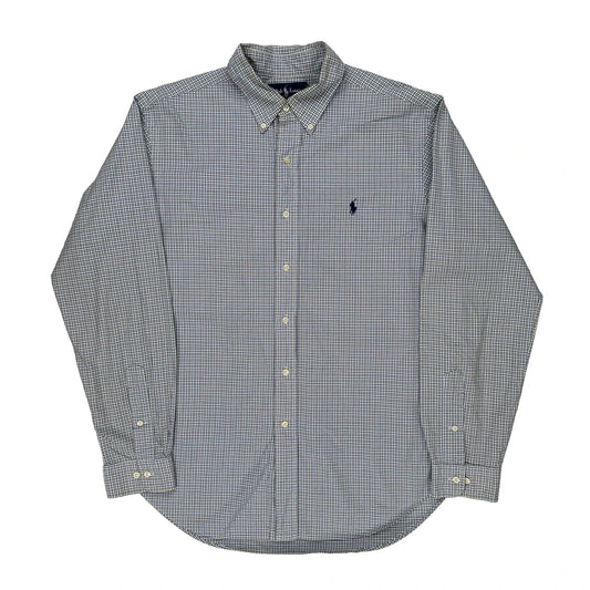 Ralph Lauren Checked Shirt - Large Blue Cotton