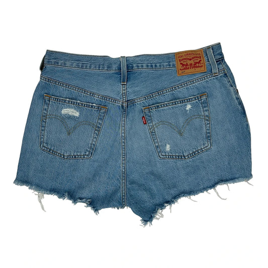 Levis Denim Shorts - 33W UK 14 Blue Cotton