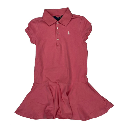 Vintage Age 6 Polo By Ralph Lauren Dress - XS Pink Cotton