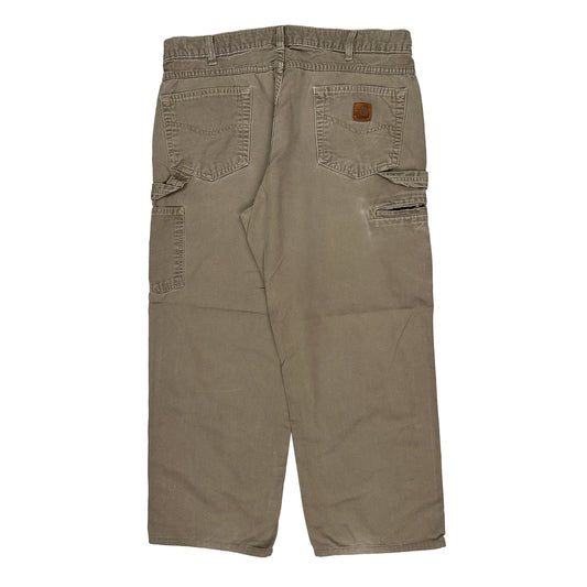Carhartt Carpenter Trousers - 36W 28L Brown Cotton