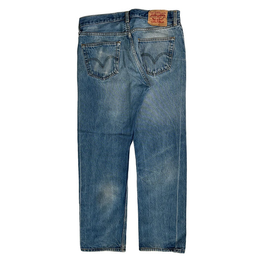 501 Levis Jeans - 32W 30L Blue Denim