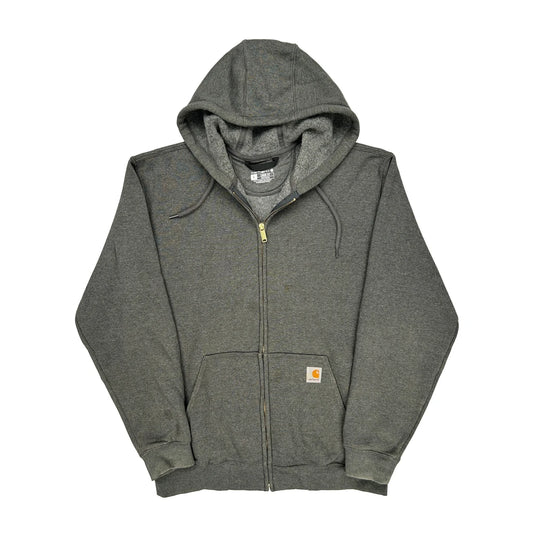 Carhartt Hoodie - Large Grey Cotton Blend