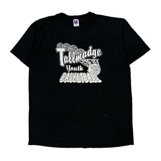 Tallmadge Youth Basketball Russell Athletic Single Stitch T-Shirt - Large Black Cotton Blend