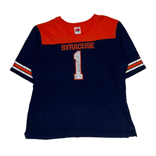 Syracuse Nike College Football Shirt - XL Navy Cotton