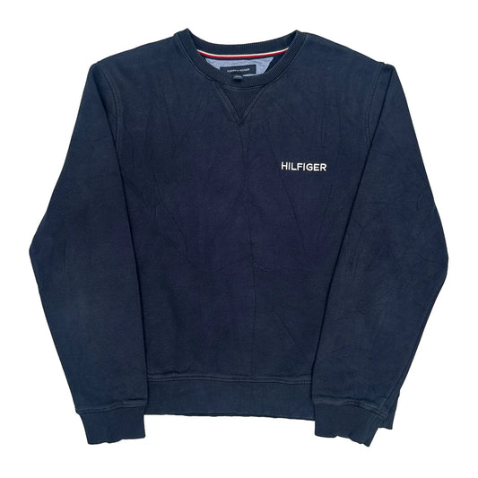 Tommy Hilfiger Sweatshirt - Large Navy Cotton