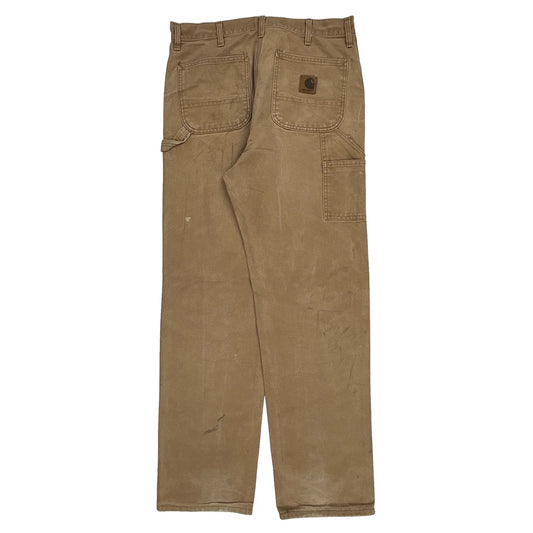 Carhartt Carpenter Trousers - 34W 31L Brown Cotton