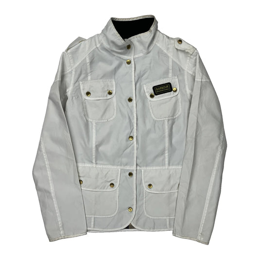 Barbour Jacket - Medium White Cotton