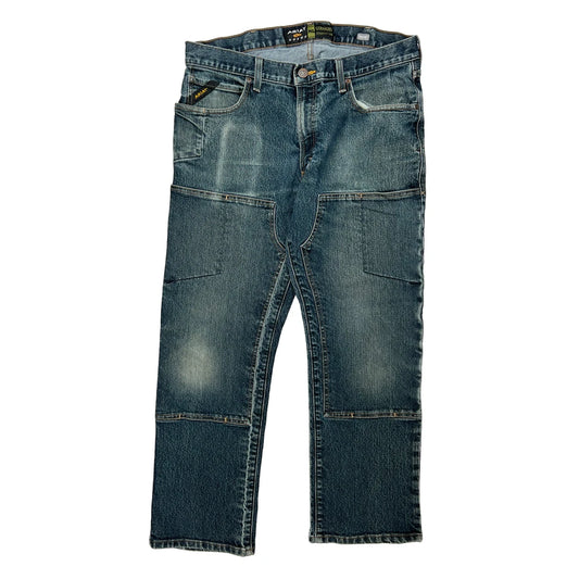 Unbranded Double Knee Jeans - 34W 28L Blue Denim