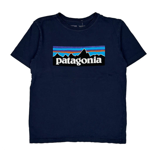 Age 12 Patagonia T-Shirt - Large Navy Cotton