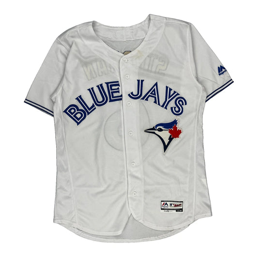 Blue Jays Majestic Mlb Jersey - Medium White Polyester