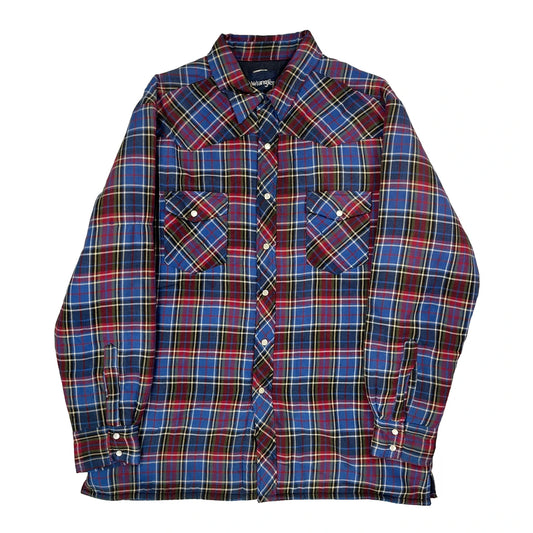 Wrangler Flannel Shirt - XL Red Cotton