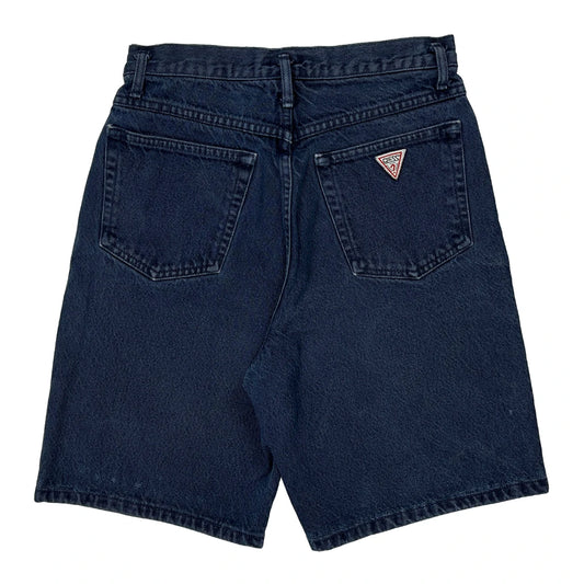 Guess Denim Shorts - 26W 9L Dark Wash Cotton