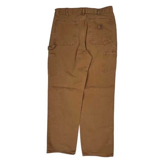 Carhartt Carpenter Trousers - 32W 31L Brown Cotton