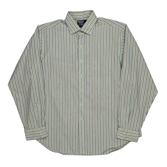 Polo By Ralph Lauren Striped Shirt - 2XL Blue Cotton