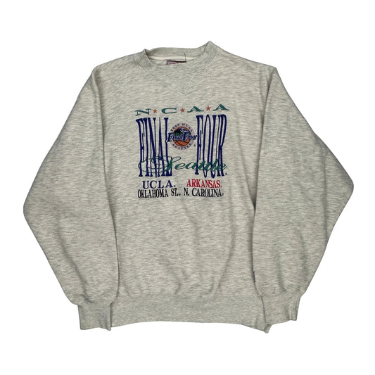 Final Four Seattle Ncaa College Sweatshirt - Large Grey Cotton Blend