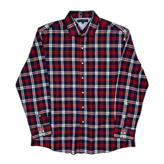 Tommy Hilfiger Checked Shirt - XL Red Cotton