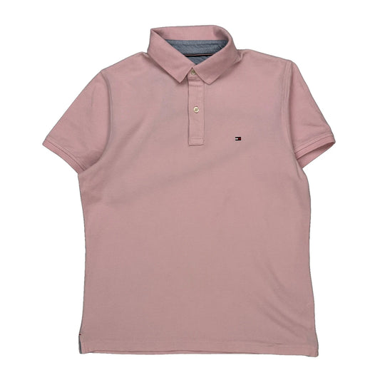 Tommy Hilfiger Polo Shirt - Medium Pink Cotton