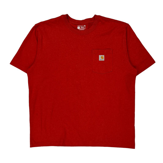 Carhartt T-Shirt - XL Red Cotton