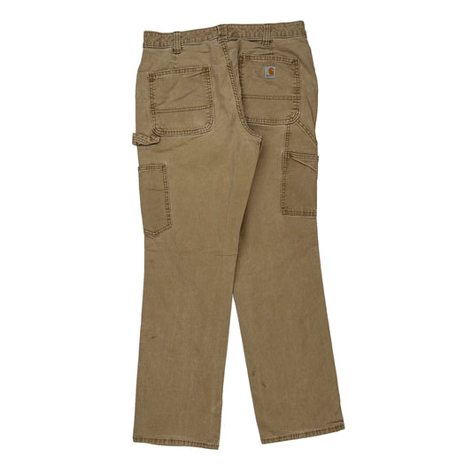 Carhartt Carpenter Trousers - 32W 30L Brown Cotton